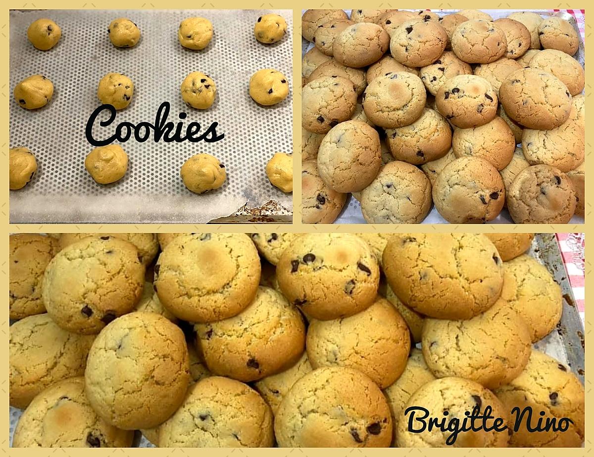 recette COOKIES MOELLEUX  (une cinquantaine)