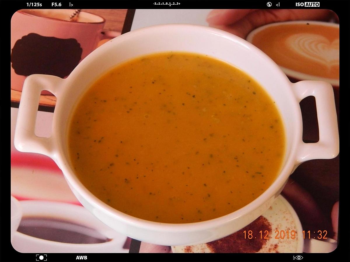 recette Velouté butternut courgettes