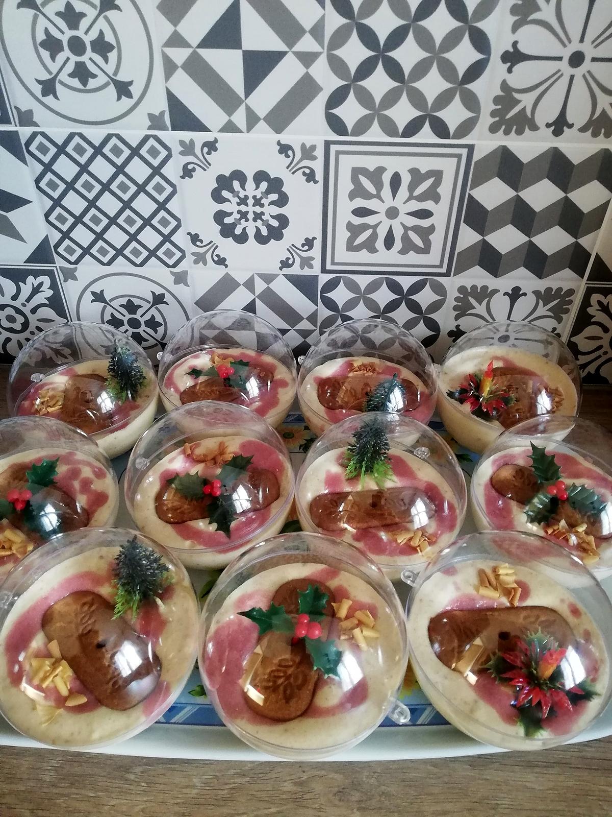 recette Boule de noël mousse speculos