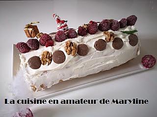 recette Bûche aux framboises