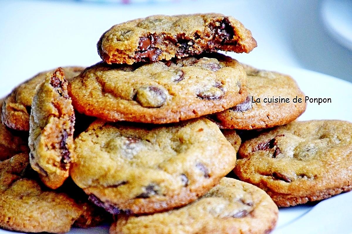 recette Délicieux cookies aux pépites de chocolat du chef Conticini