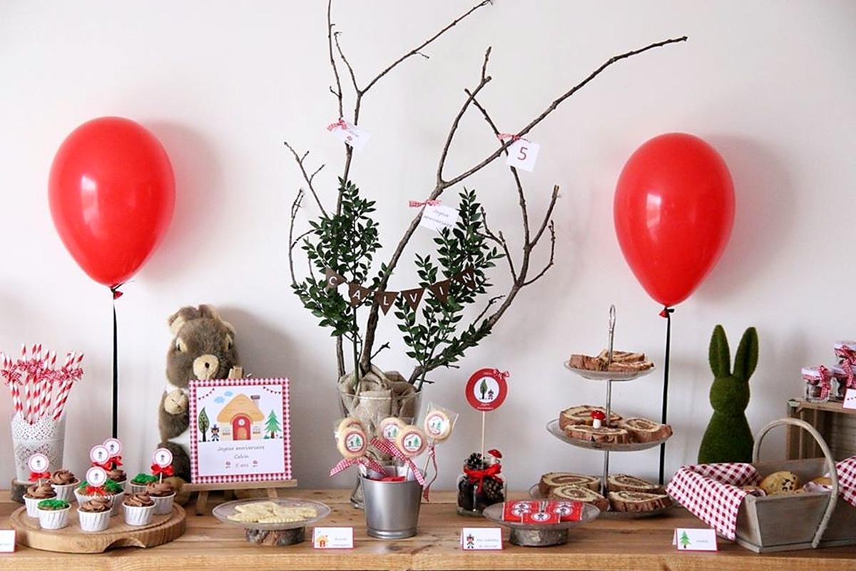 recette Buffet d'anniversaire *Théme forêt enchantée* pour les 5 ans de notre fils