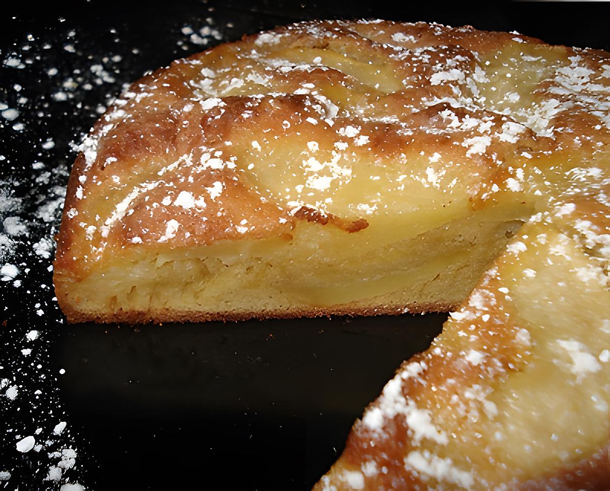 recette Gâteau aux pommes et calvados