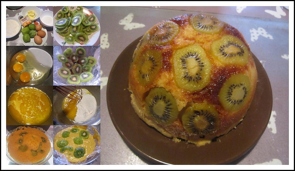 recette Gâteau kiwis au micro-ondes.