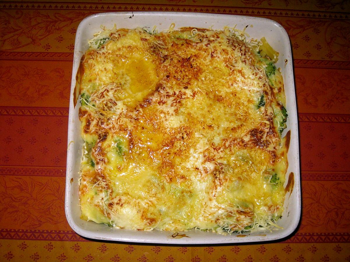 recette Gratin penne béchamel brocoli