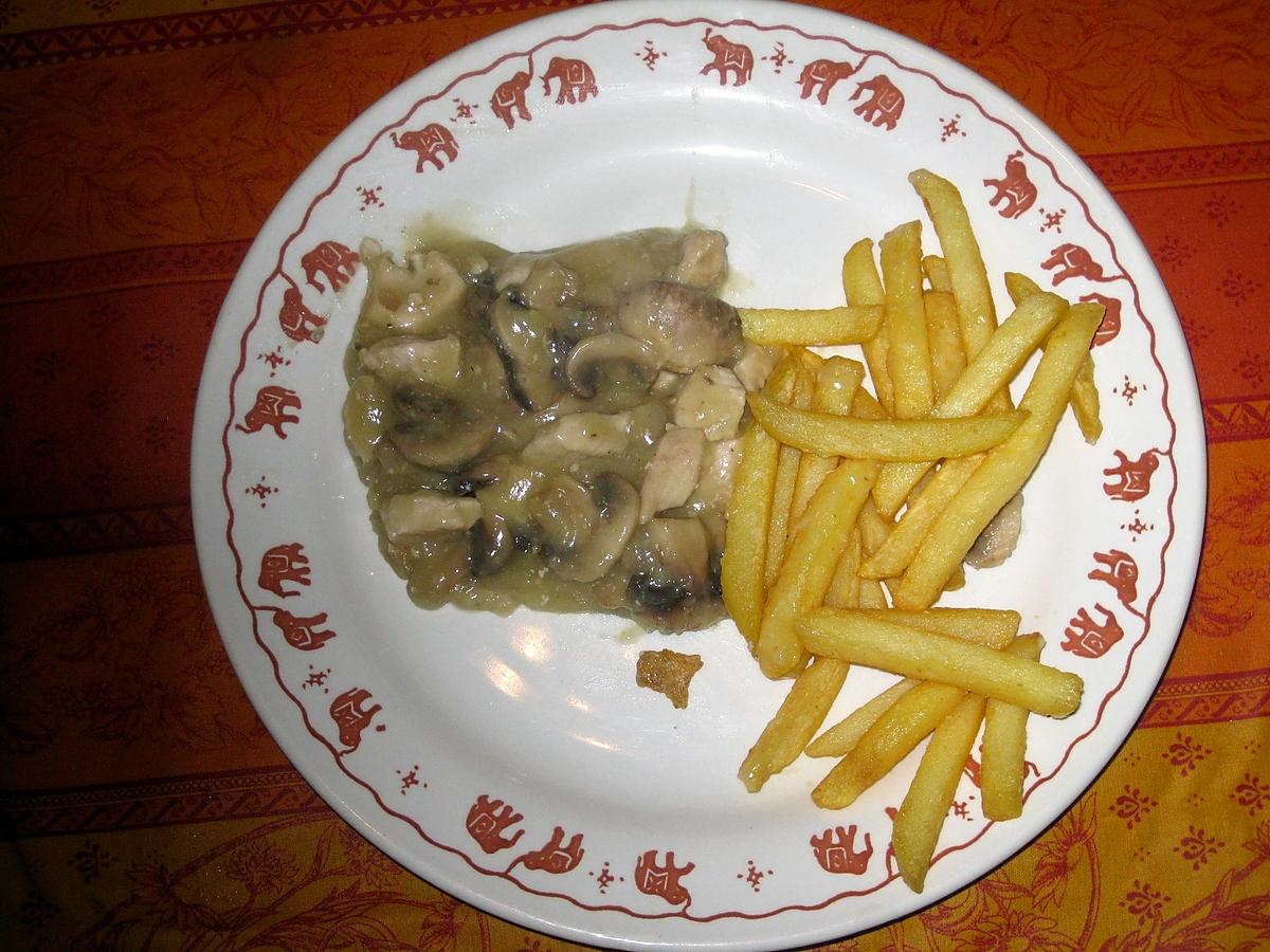 recette Vol au vent au poulet sans forme