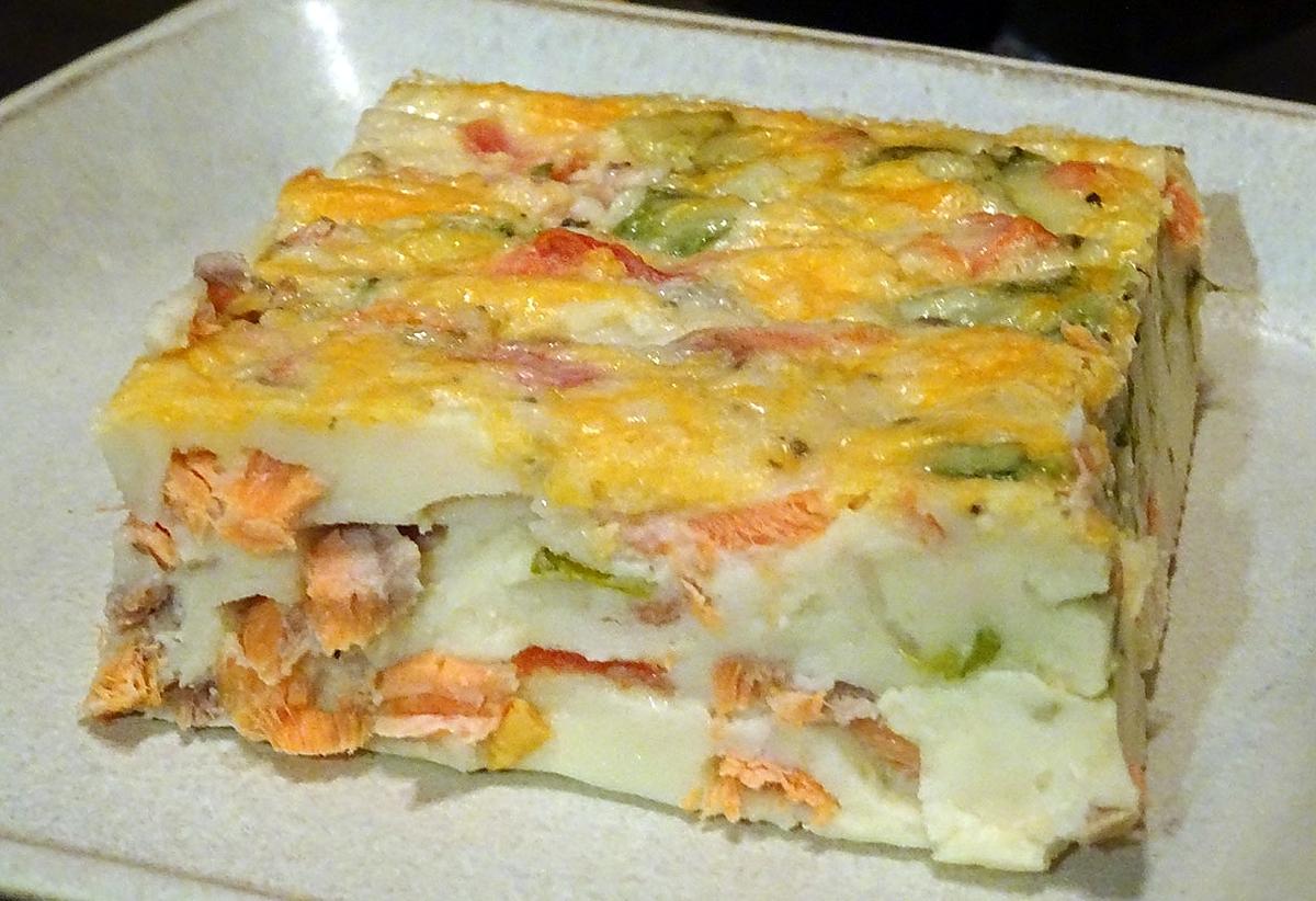 recette Quiche au saumon sans pâte