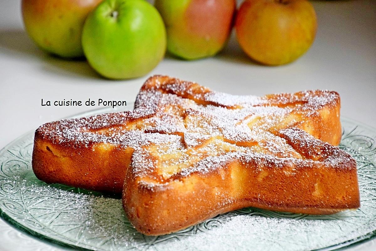 recette Gâteau aux pommes au lait concentré sucré et combava