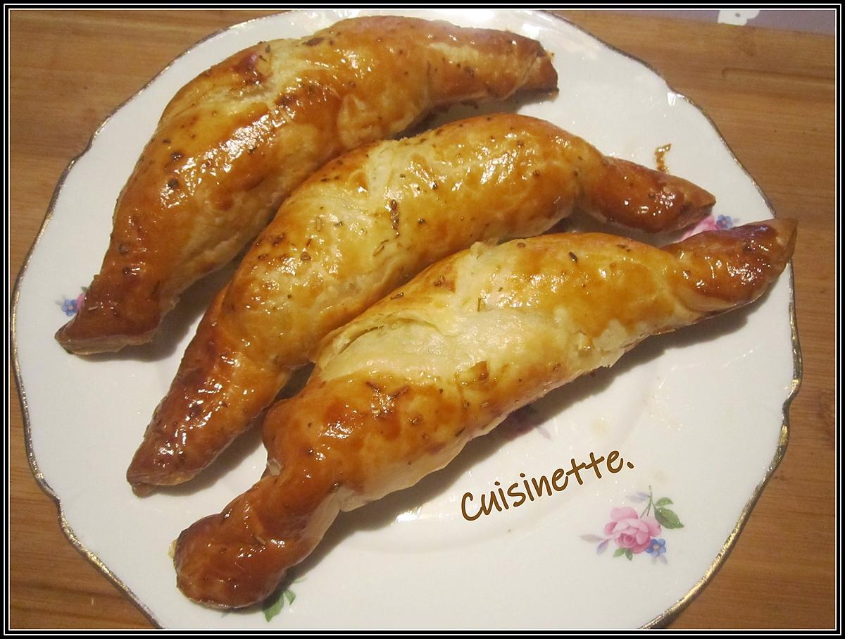 recette feuilletées aux saucisses de ménage.