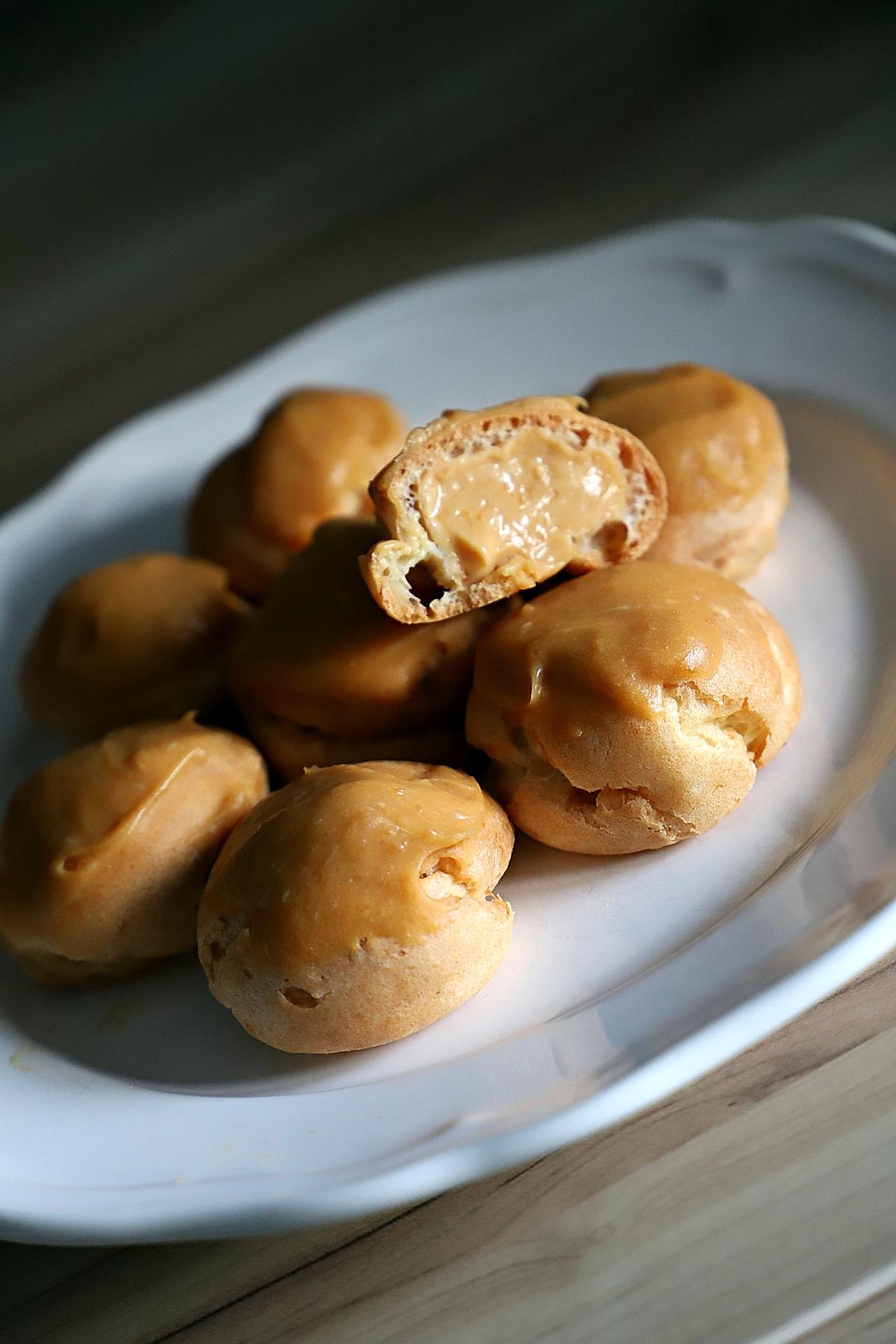 recette Choux  cremeux caramel