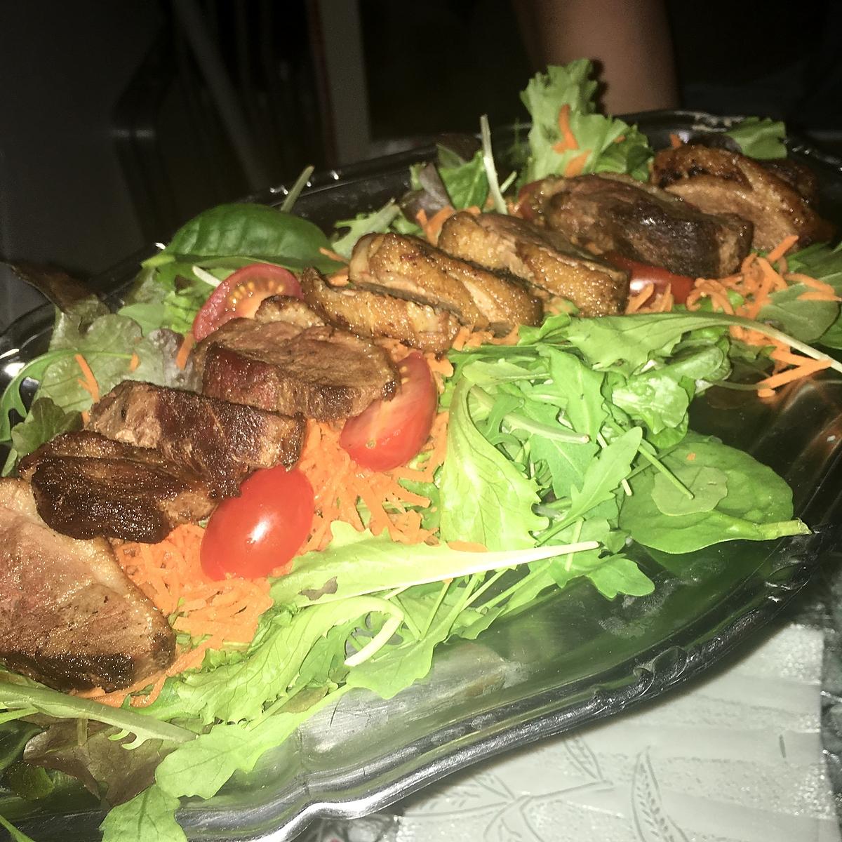 recette Salade au magret de canard