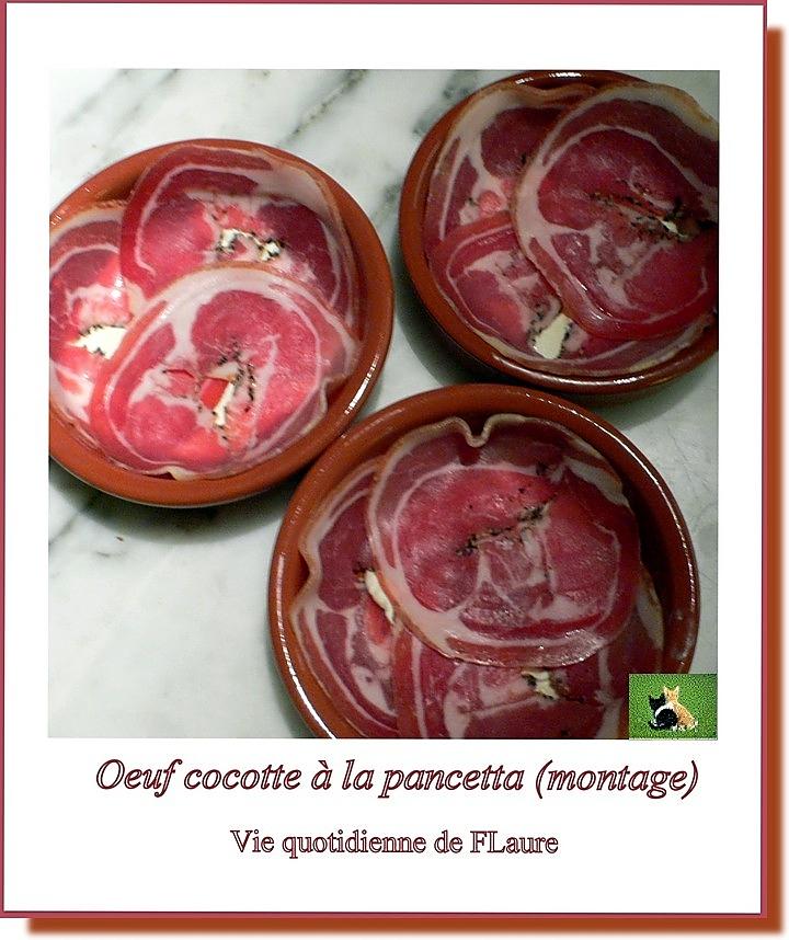 recette Œuf cocotte à la pancetta