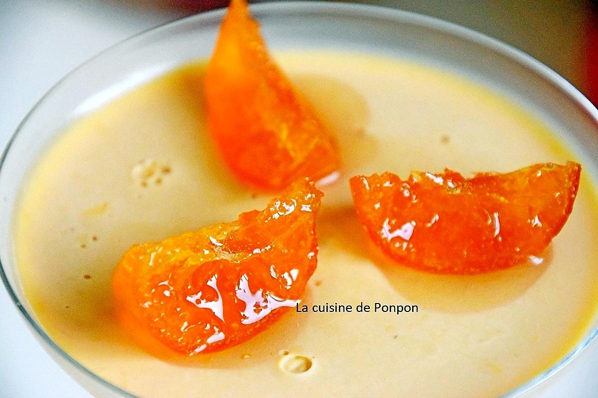 recette Panna cotta à la confiture de clémentine sur un lit de confiture de lait