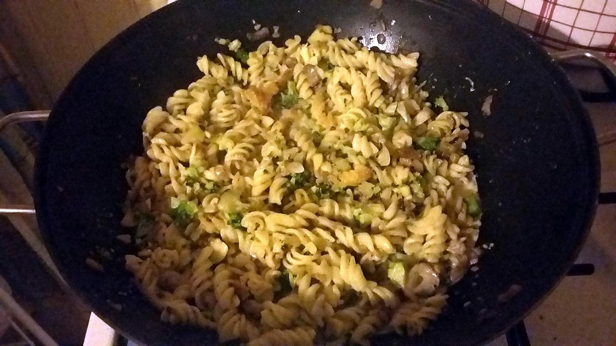 recette Poêle aux pâtes et aux légumes maison