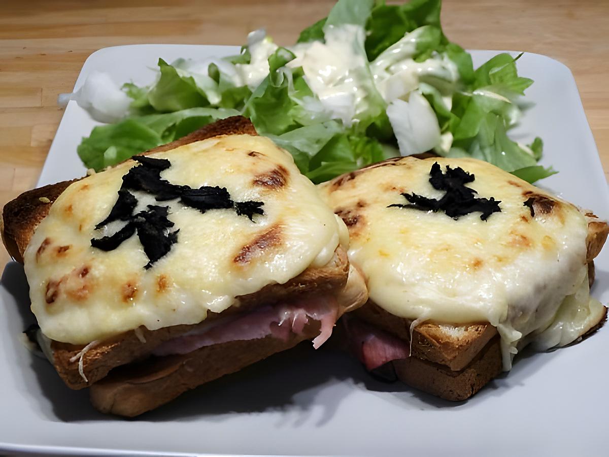 recette Croque-Monsieur au Jambon Truffé, Sauce Mornay