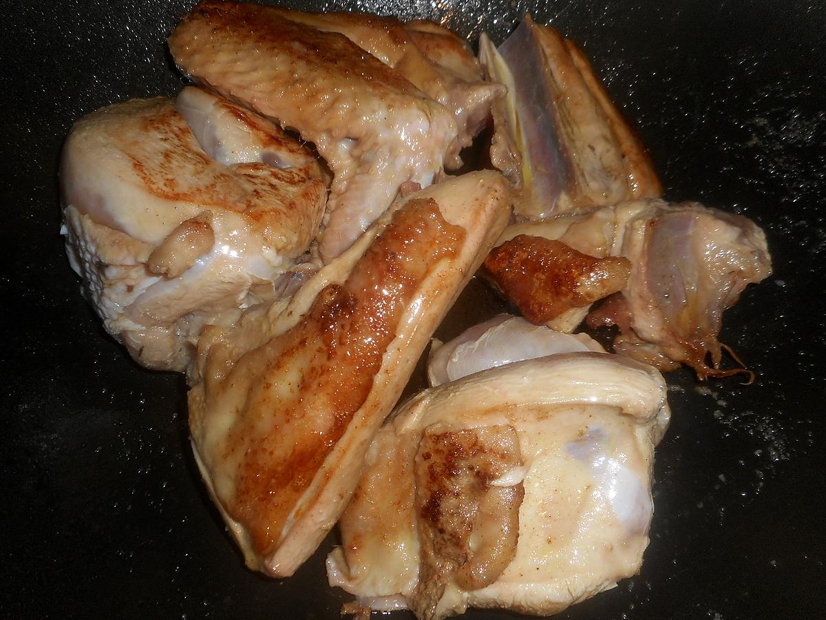 recette Coq au chablis et aux cépes