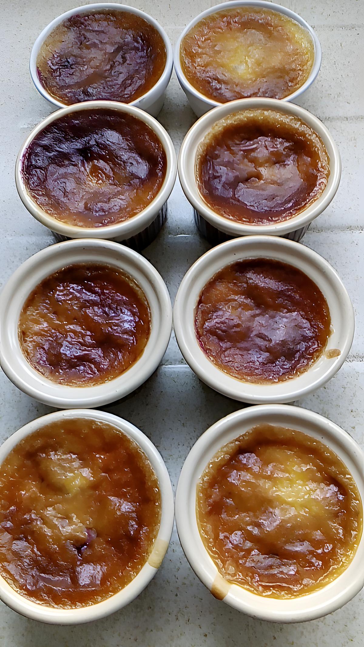 recette créme brulée mascarpone aux mures