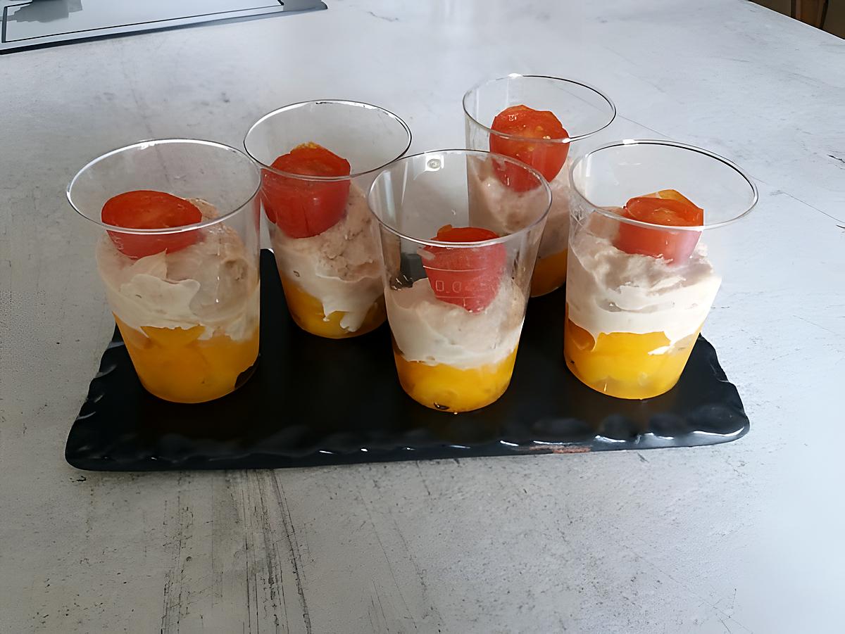 recette Verrine thon pèche