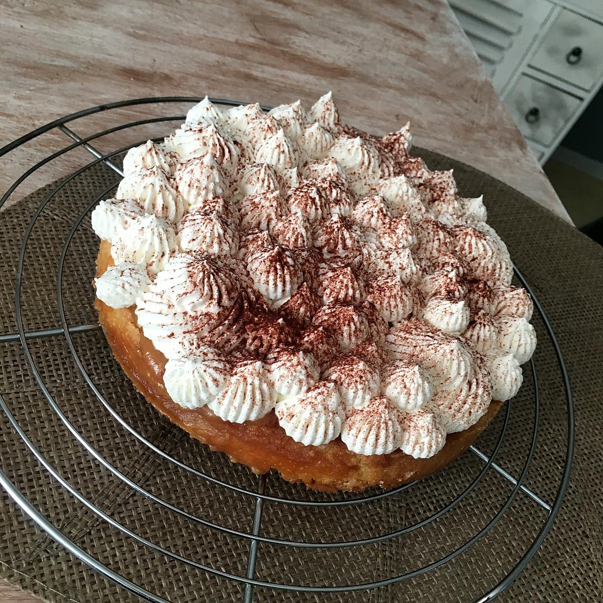 recette Gâteau sablé caramel chantilly