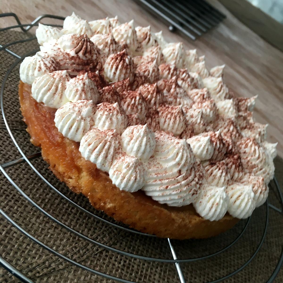 recette Gâteau sablé caramel chantilly