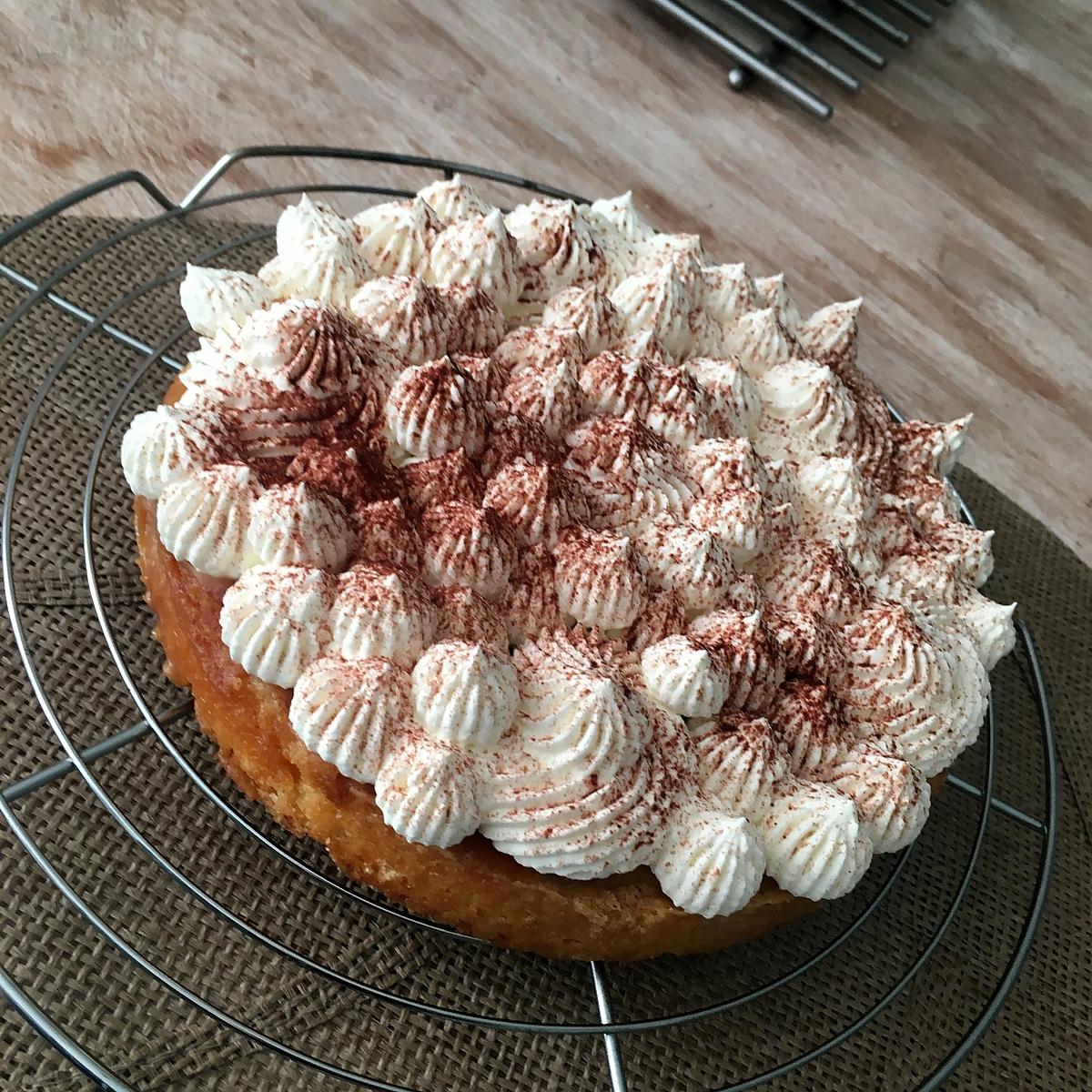 recette Gâteau sablé caramel chantilly