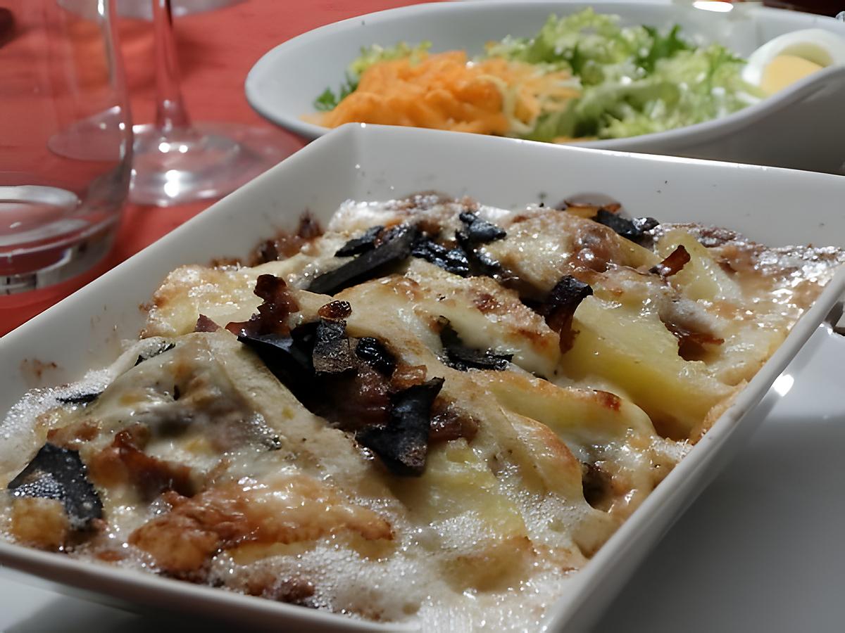 recette Tartiflette de Luxe à la Truffe du Ventoux et aux Cèpes