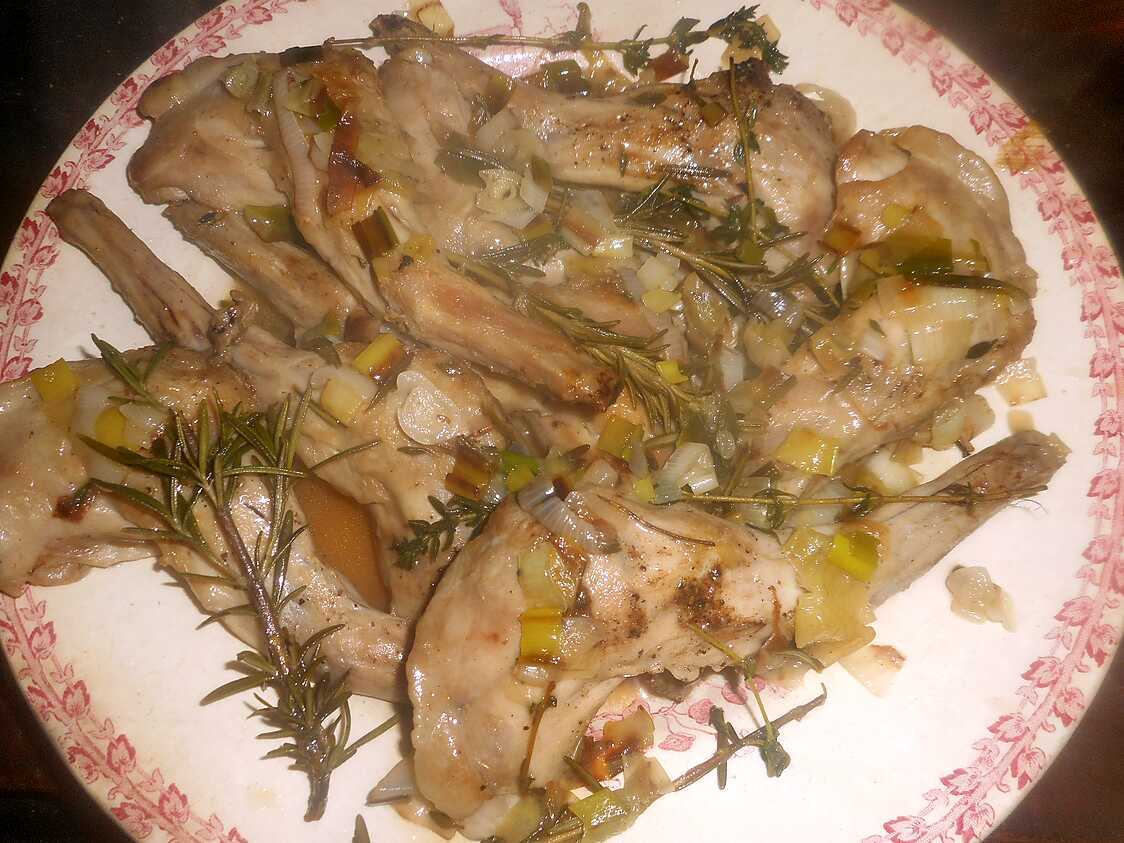 Recette de Gigolettes de lapin au romarin et au thym