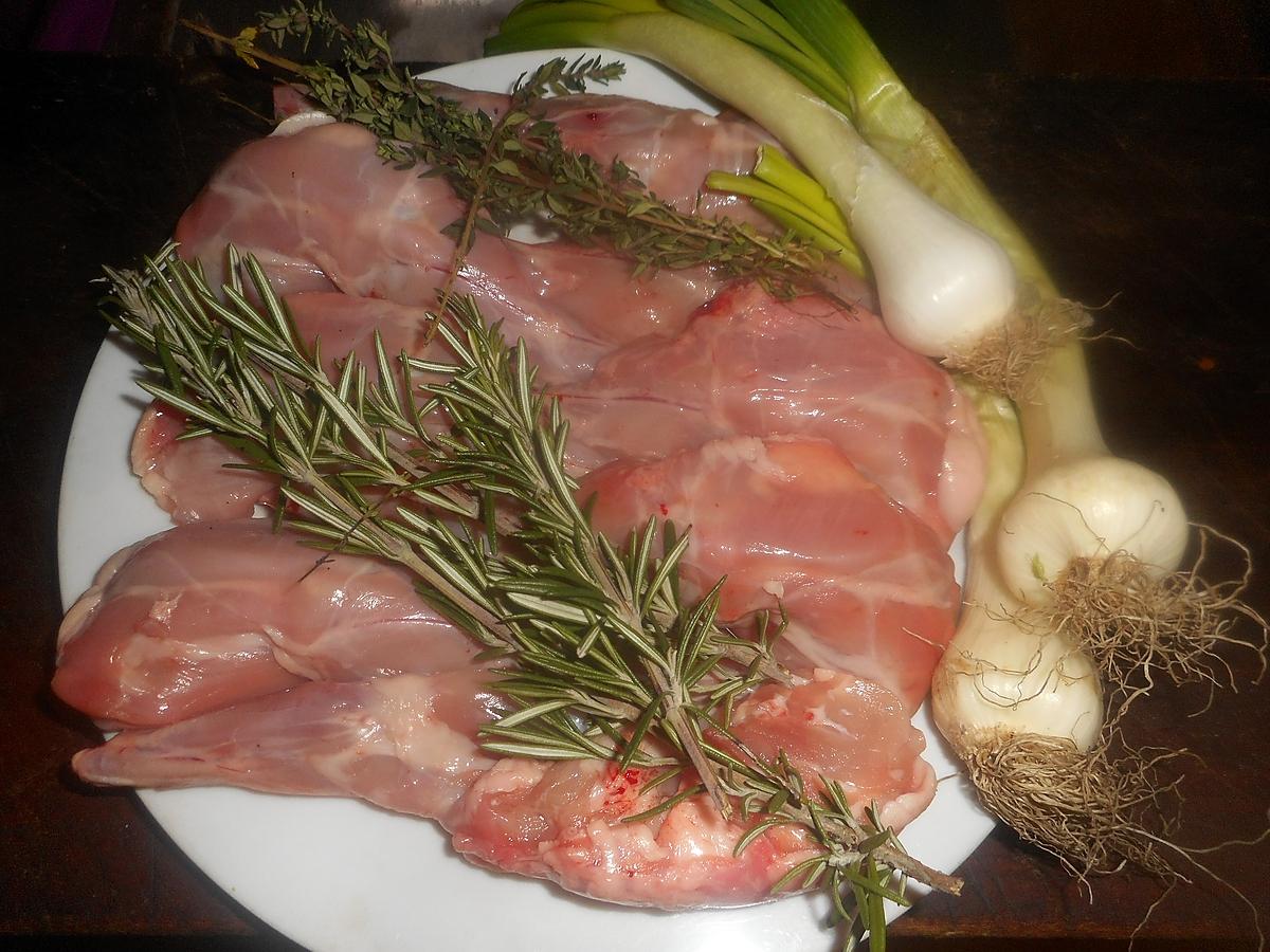 recette Gigolettes de lapin au romarin et au thym