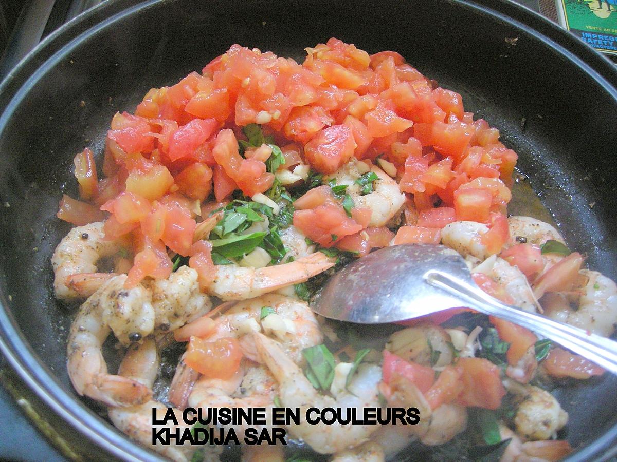 recette Crevettes sautées aux trois parfums