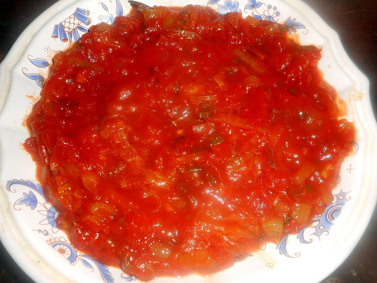 recette Tranche de thon sauce tomates pimentée
