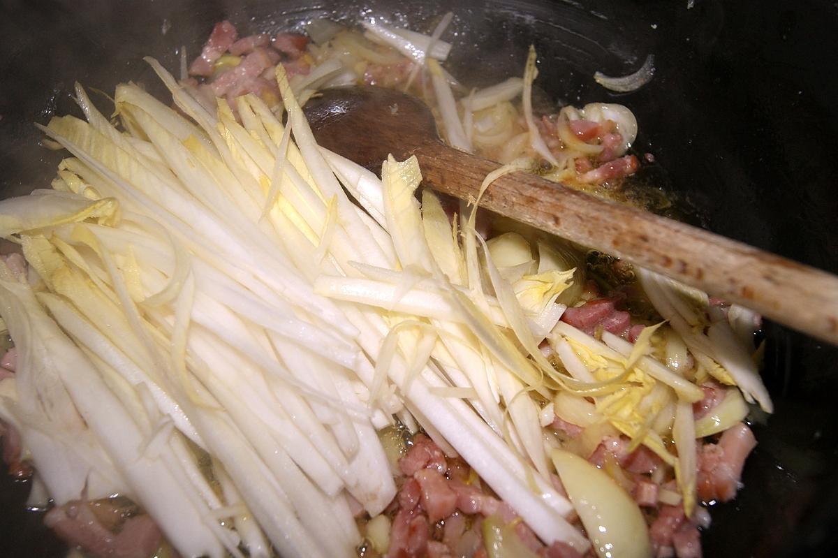 recette Endives façon Carbonara