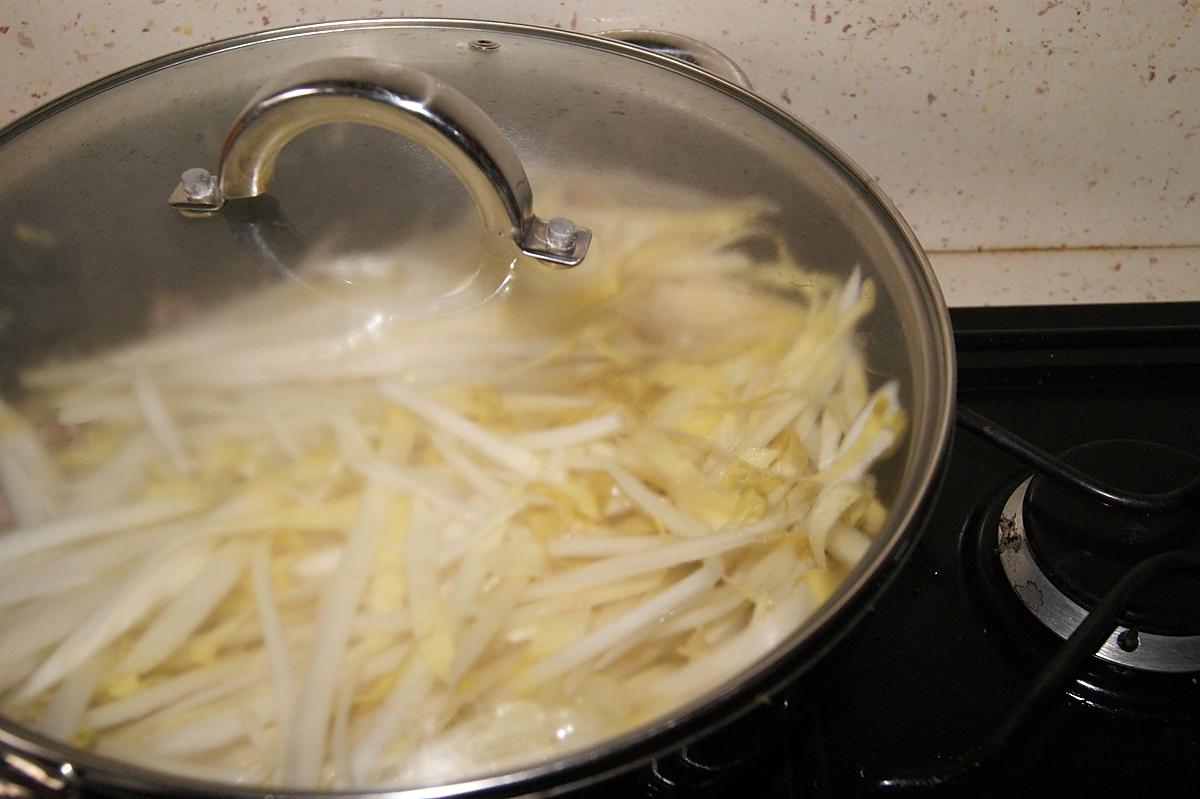 recette Endives façon Carbonara