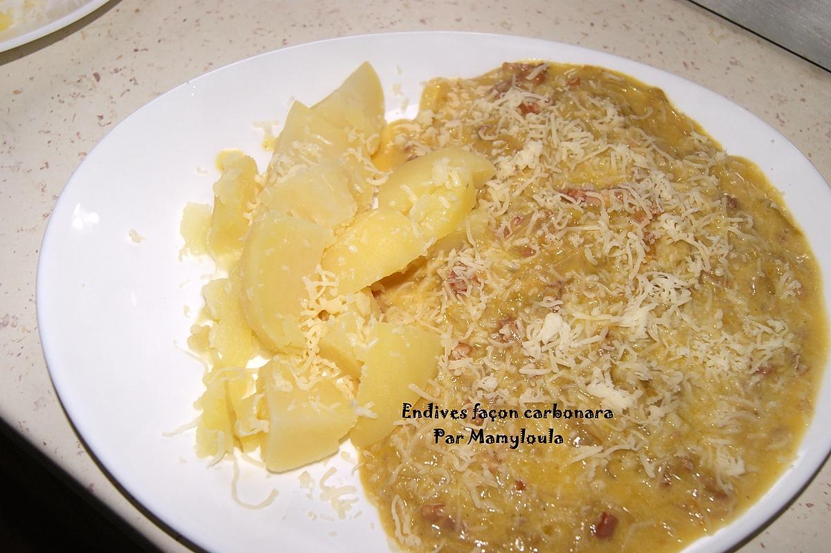 recette Endives façon Carbonara