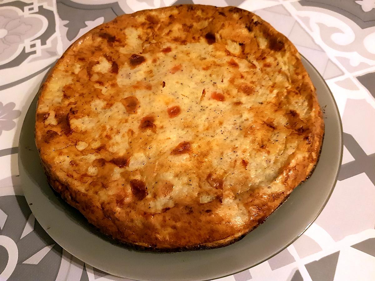 recette Quiche sans pâte aux carottes et au thon