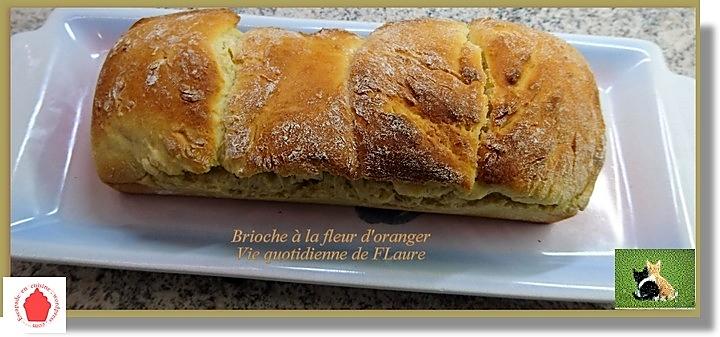 recette Brioche parfumée à l'eau de fleur d'oranger de chez Emy