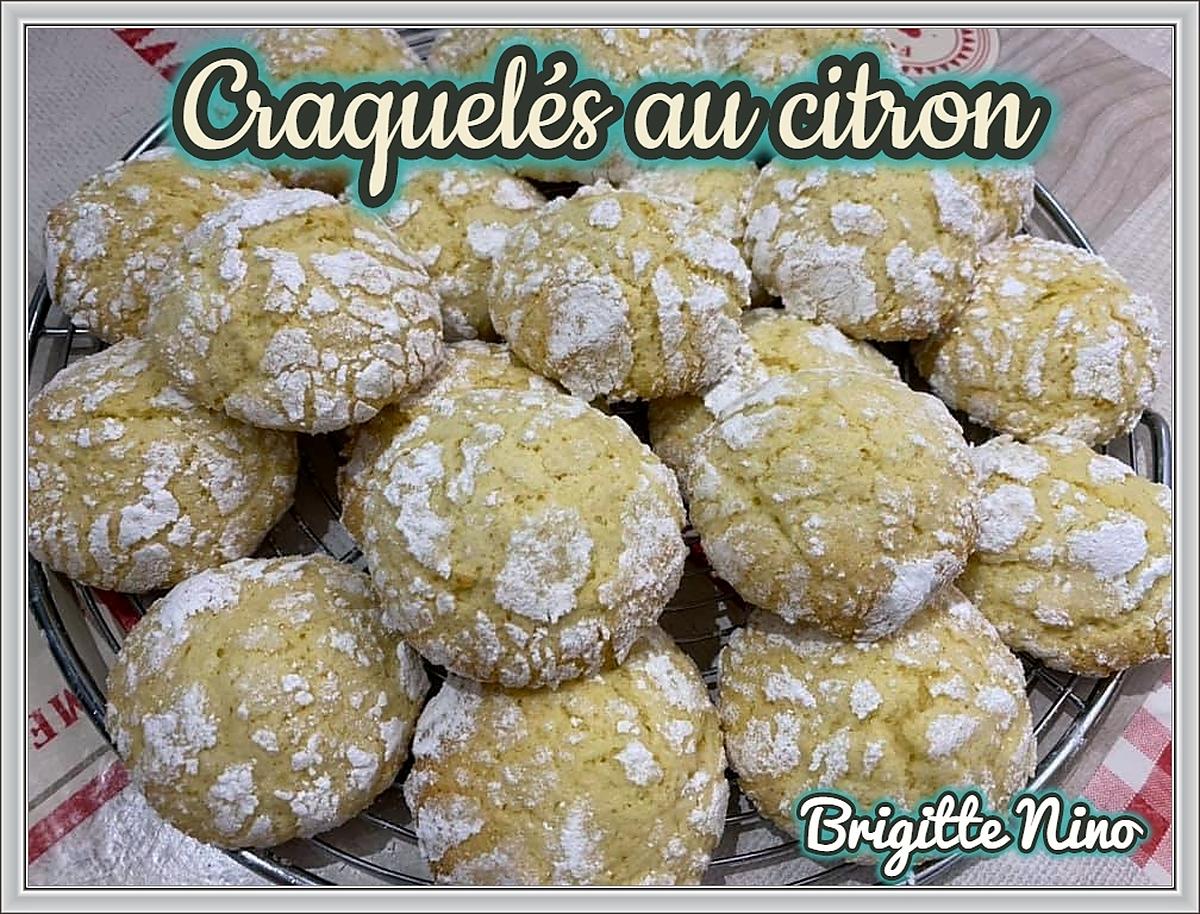 recette CRAQUELÉS AU CITRON