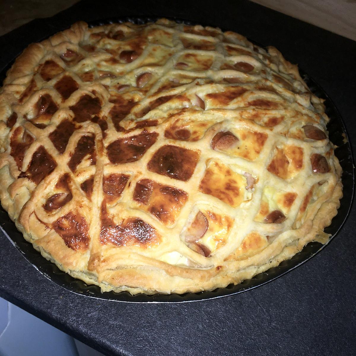 recette Tarte aux knakis