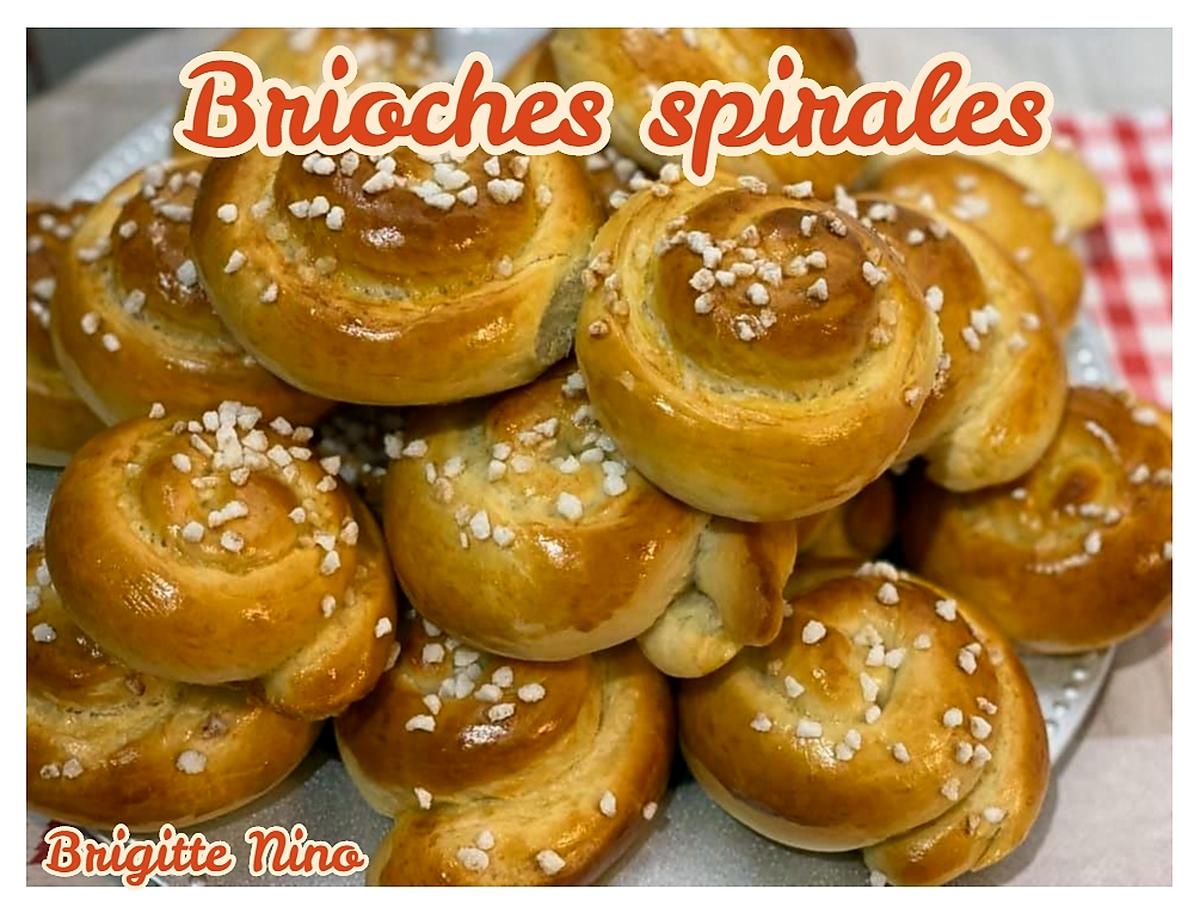 recette BRIOCHES SPIRALES