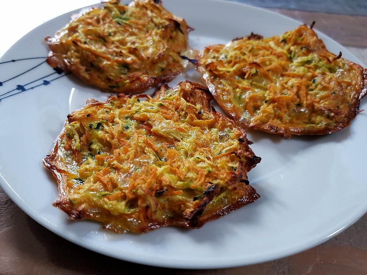 recette Galettes carottes-courgettes