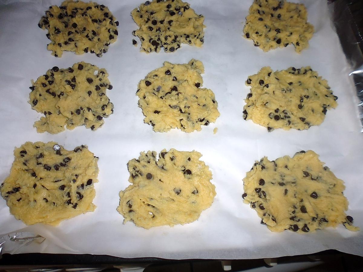 recette Cookies au pépites de chocolat
