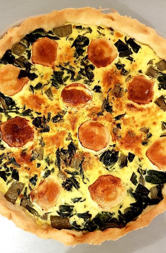 recette Quiche aux blettes et au chèvre