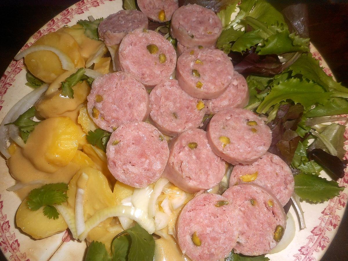 recette Salade de pommes de terre saucisson de lyon