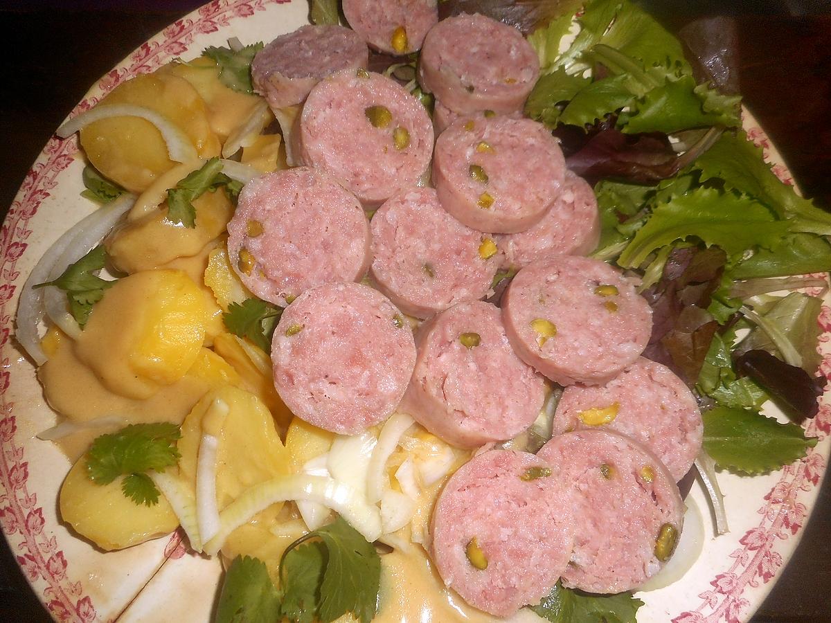 recette Salade de pommes de terre saucisson de lyon