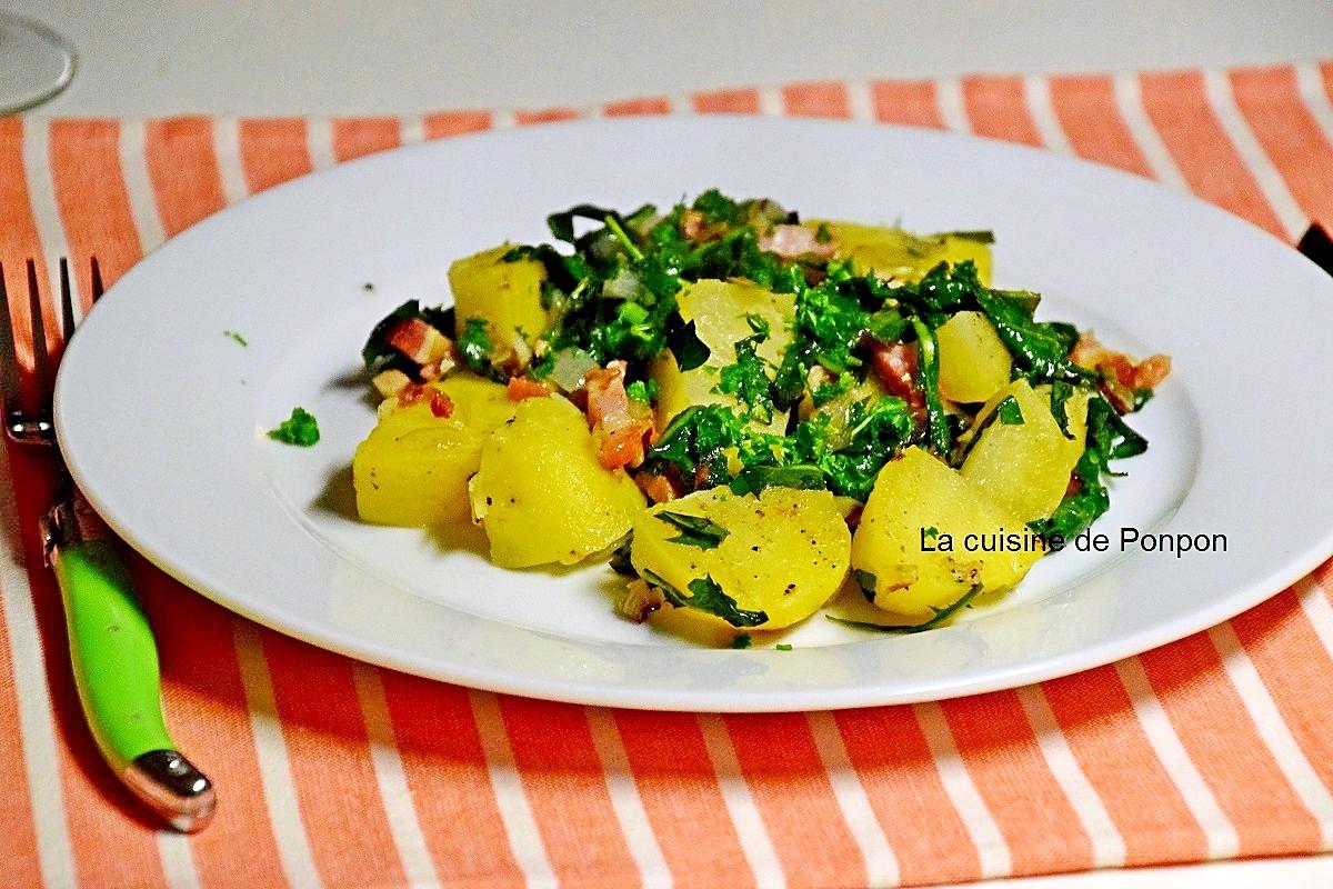 recette Salade au lard et pissenlit, spécialité ardennaise