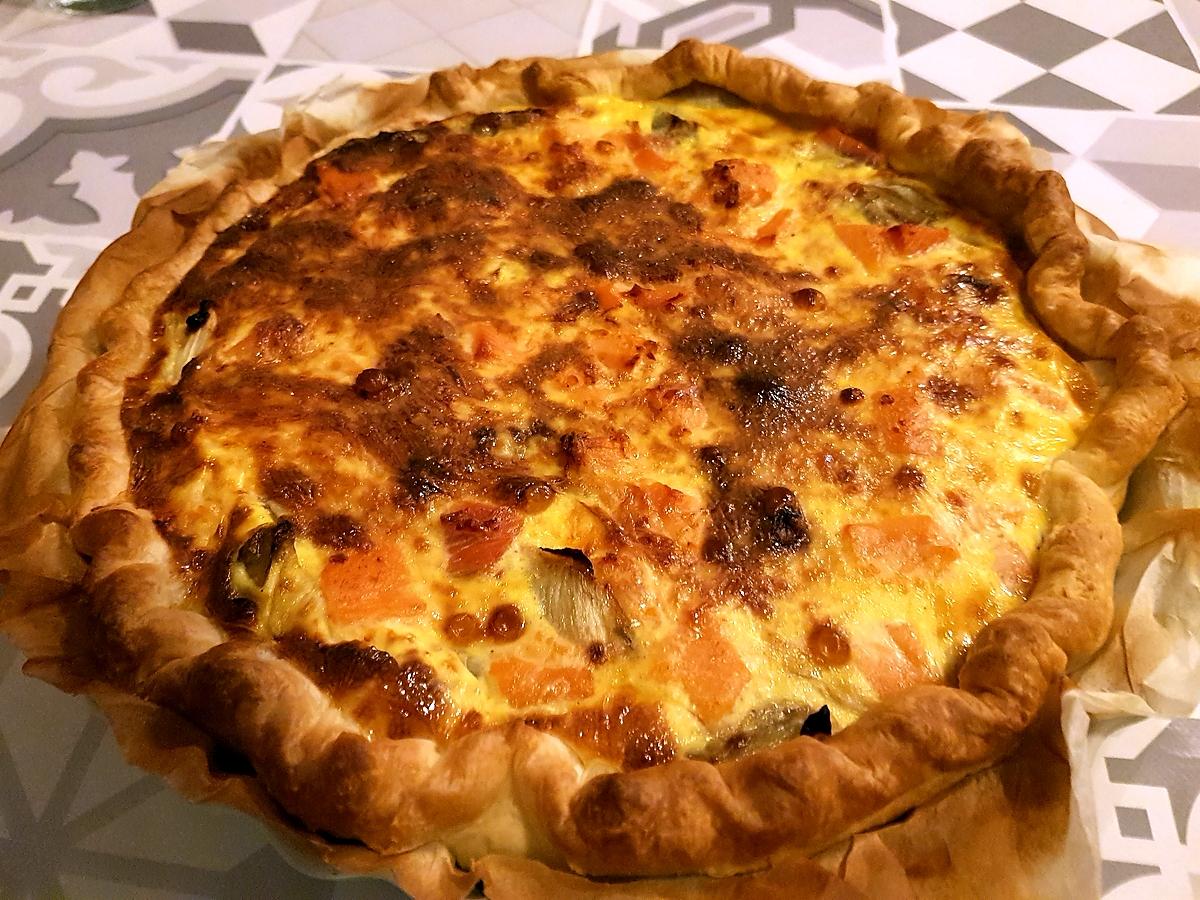 recette Quiche aux endives et à la truite fumée