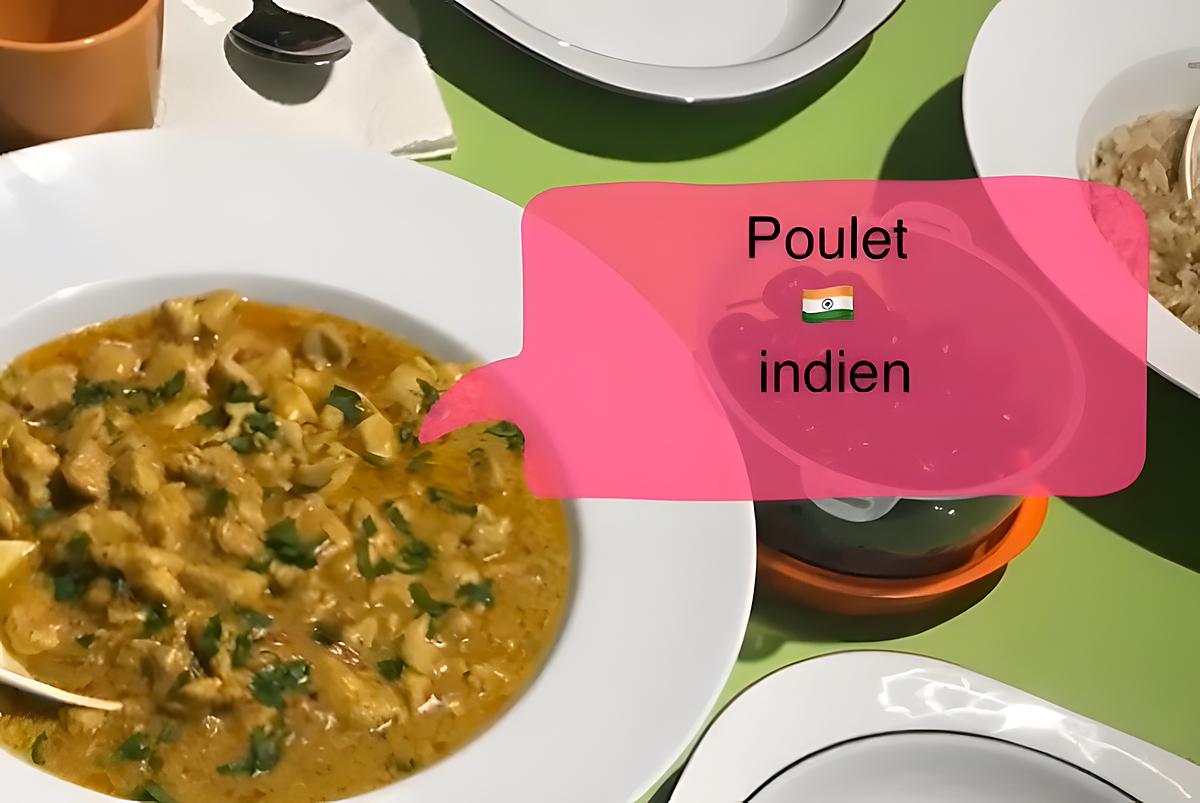 recette Poulet indien à la crème