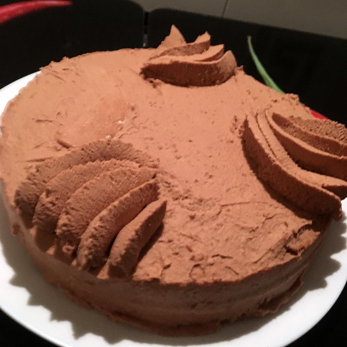 recette Gâteau a la ganache montée