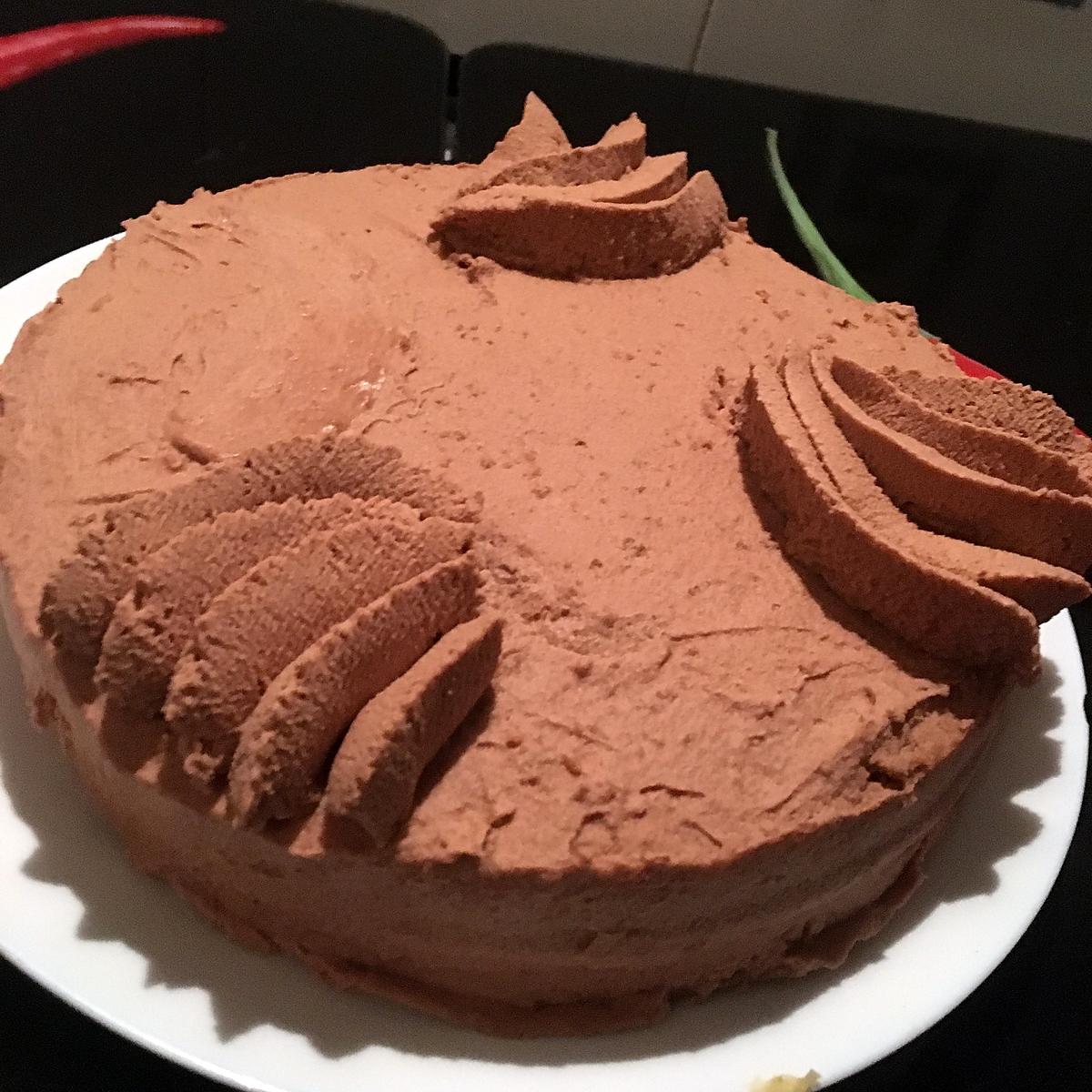 recette Gâteau a la ganache montée