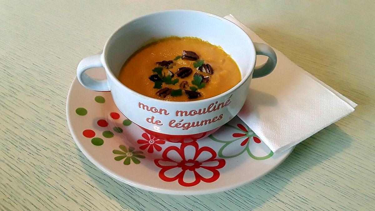 recette Velouté butternut poireaux coco au thermomix