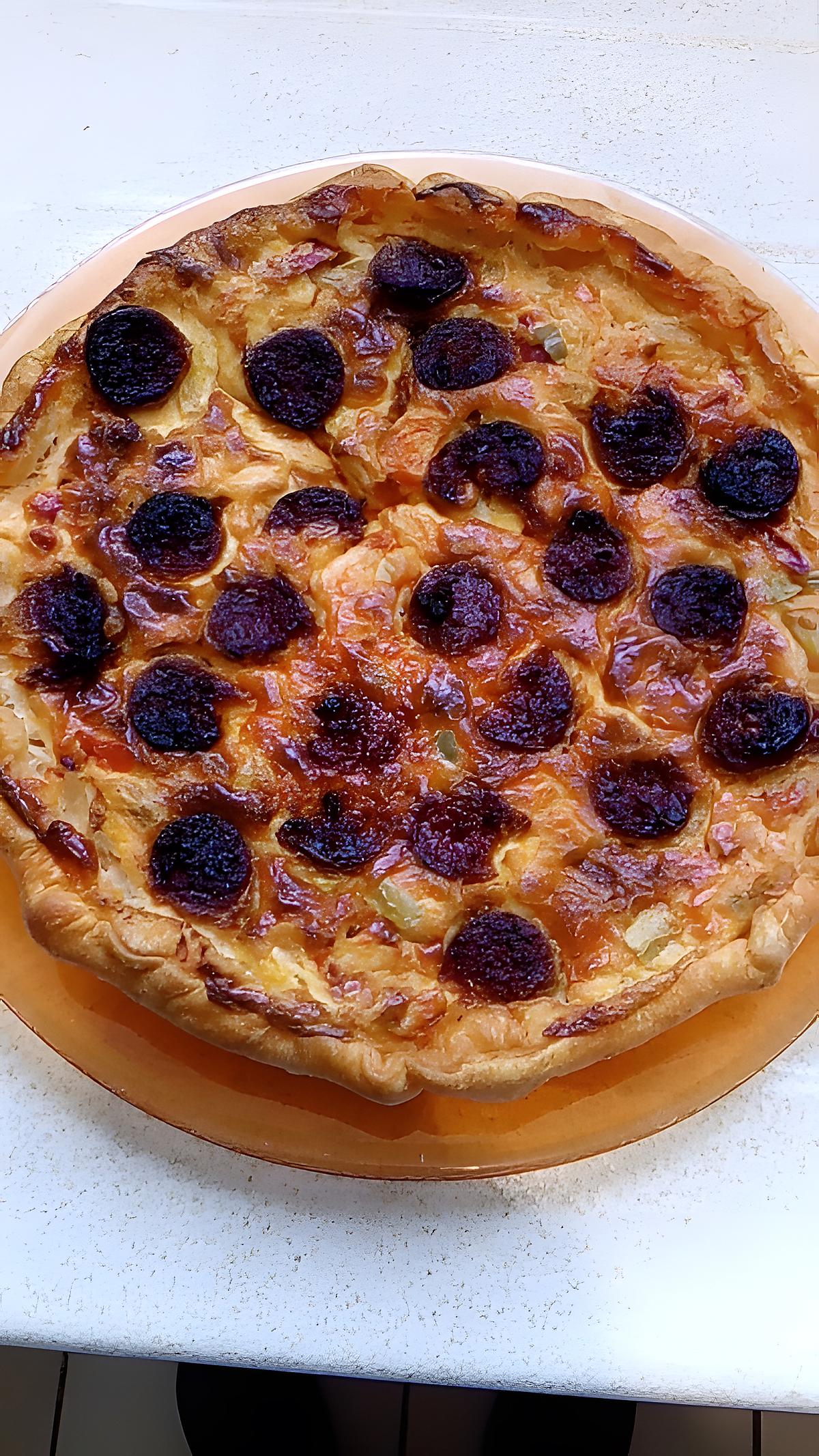 recette quiche poivrons chorizo